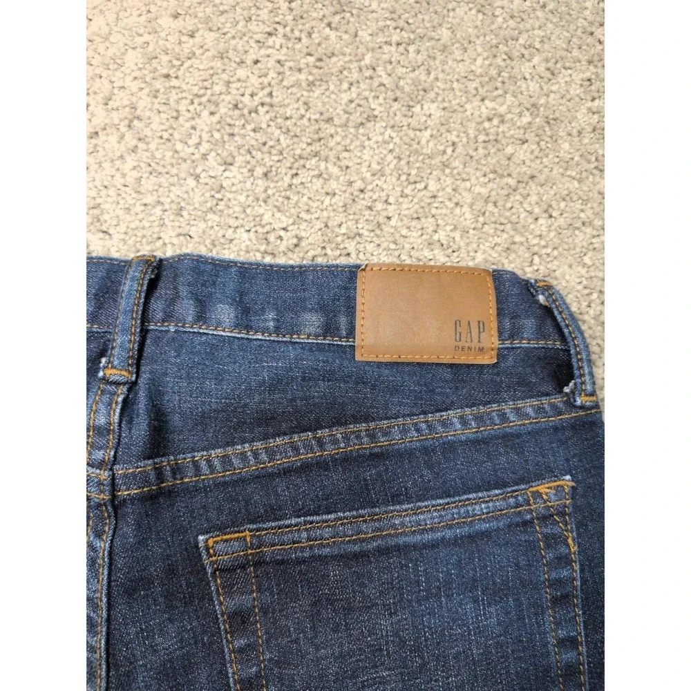 Gap Denim Mens 29x30 Slim Straight Jeans Dark Worn Indigo Stretch‎ 321515-00